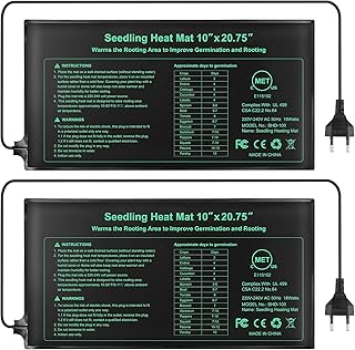 RIOGOO Heizmatte Wärmematte für Sämling Germination und Haustier,Wasserkultur-Samen-Reptil-Bet…